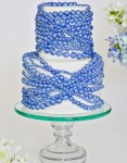 Sapphire Pearl Wedding Cake