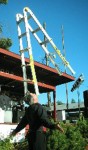 Step ladder balancing Step ladder balancing