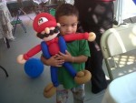 Loves his Mario!