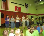 School Concert.  The students loved seeing their teachers up with the band.