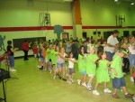 School Concert.  Fun in a Conga Line on the last day of school.