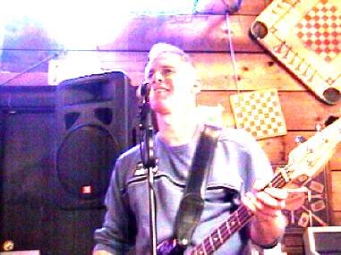 Neil on bass at Galloway Station
