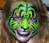 The Painted Otter Face and Body Art