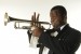 TROY ANDERSON STUDIO PHOTO BLOWS HORN FINGERS UP
