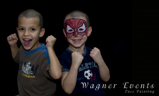 Spiderman face painting