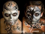 full skull tribal design - tampa, fl face painter full skull tribal design - tampa, fl face painter