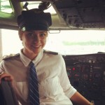 Our adventurous pilot! Our adventurous pilot!