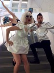 Athena as Gaga and her dancers during film shoot