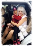 Right before performing at this little girl's birthday party