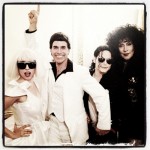 At Estee Lauder party at Metropolitan Room in NYC with other impersonators