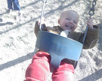 swinging smile