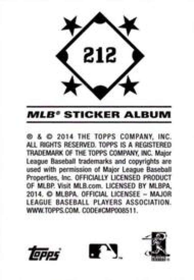 Pick Your Cards 2014 Topps MLB Baseball Sticker Collection (#201-315) - Picture 25 of 231