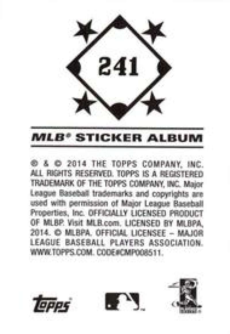 Pick Your Cards 2014 Topps MLB Baseball Sticker Collection (#201-315) - Picture 83 of 231