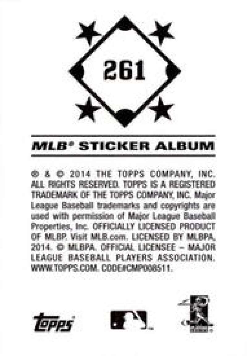 Pick Your Cards 2014 Topps MLB Baseball Sticker Collection (#201-315) - Picture 123 of 231
