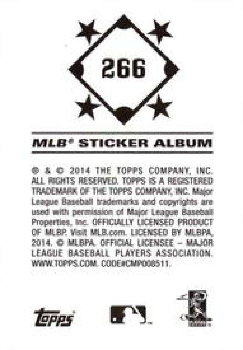 Pick Your Cards 2014 Topps MLB Baseball Sticker Collection (#201-315) - Picture 133 of 231
