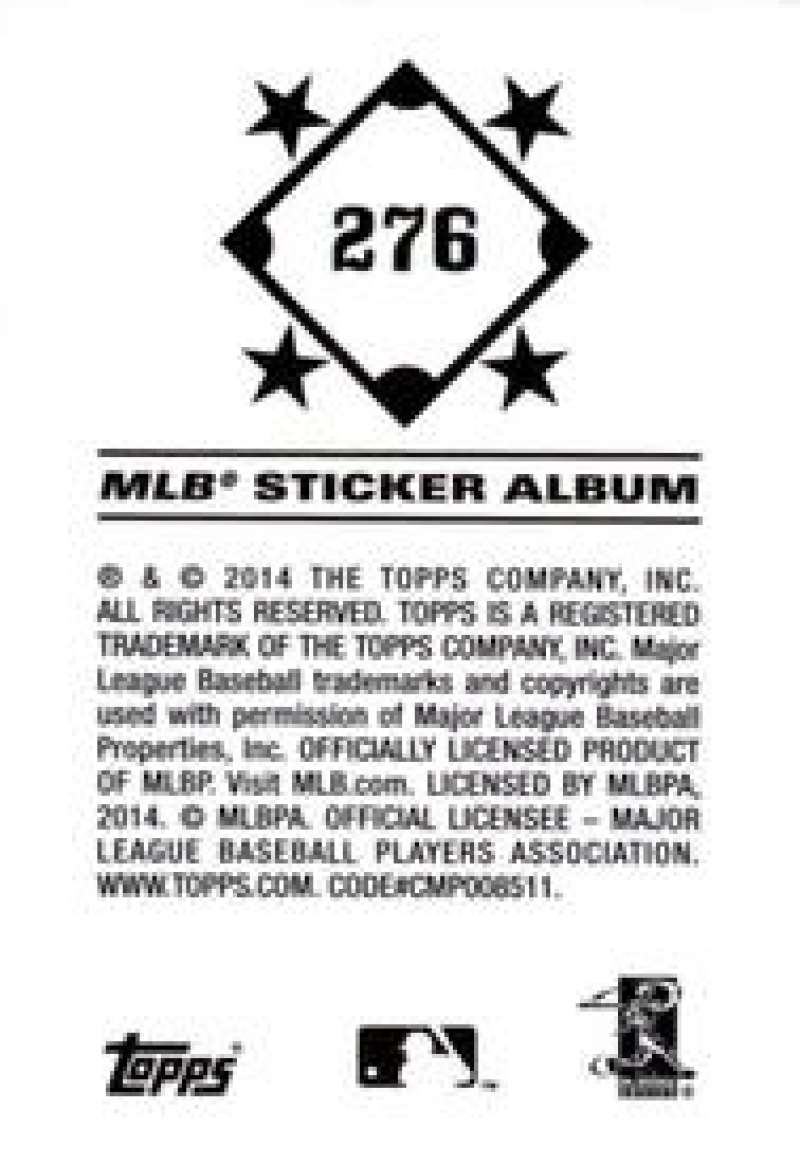 Pick Your Cards 2014 Topps MLB Baseball Sticker Collection (#201-315) - Picture 153 of 231