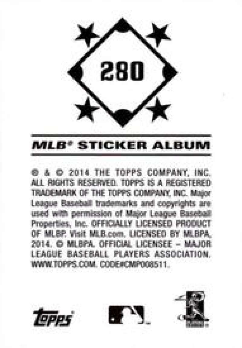 Pick Your Cards 2014 Topps MLB Baseball Sticker Collection (#201-315) - Picture 161 of 231