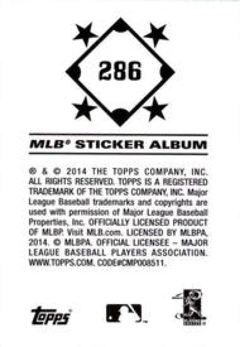 Pick Your Cards 2014 Topps MLB Baseball Sticker Collection (#201-315) - Picture 173 of 231