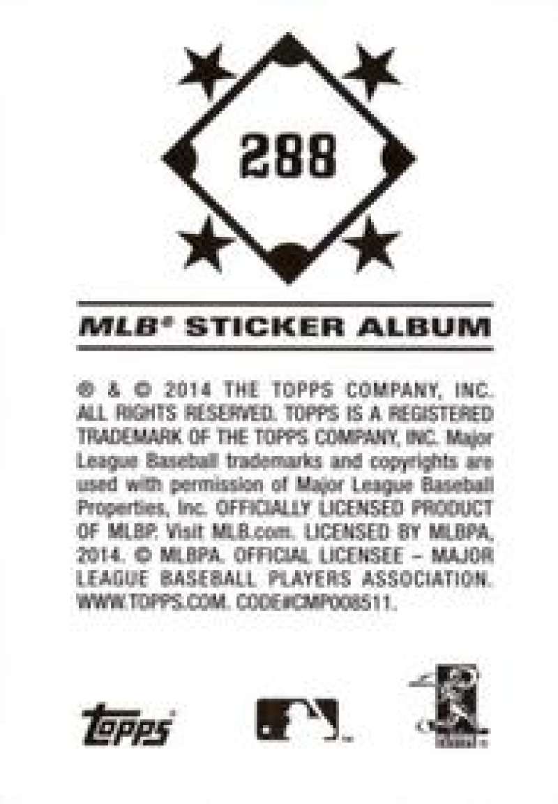Pick Your Cards 2014 Topps MLB Baseball Sticker Collection (#201-315) - Picture 177 of 231