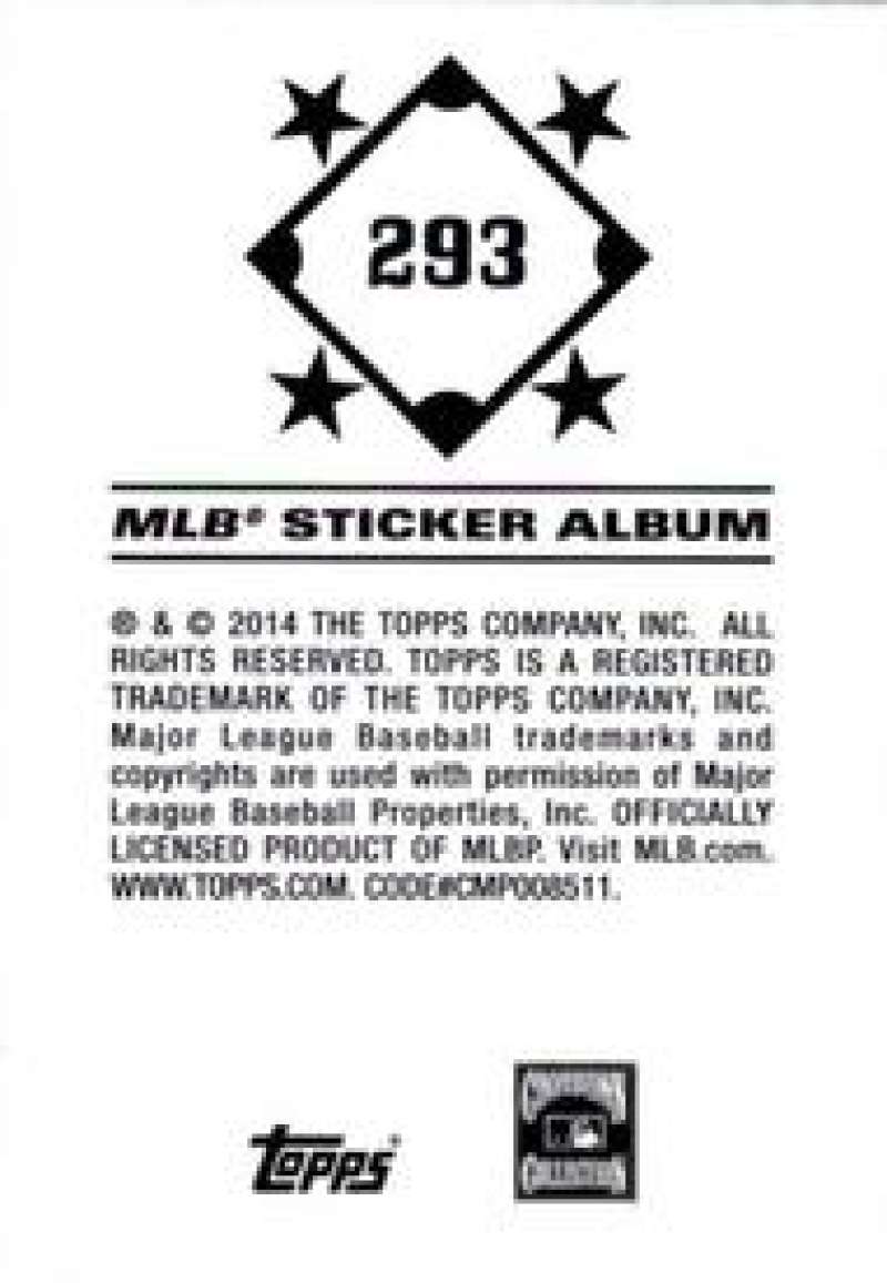 Pick Your Cards 2014 Topps MLB Baseball Sticker Collection (#201-315) - Picture 187 of 231