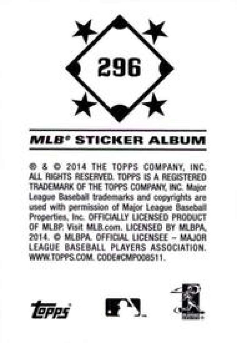 Pick Your Cards 2014 Topps MLB Baseball Sticker Collection (#201-315) - Picture 193 of 231