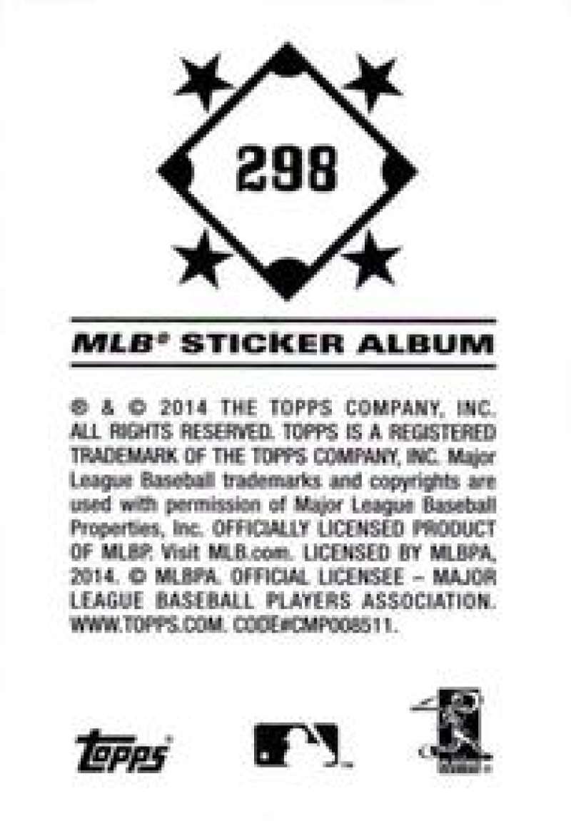 Pick Your Cards 2014 Topps MLB Baseball Sticker Collection (#201-315) - Picture 197 of 231