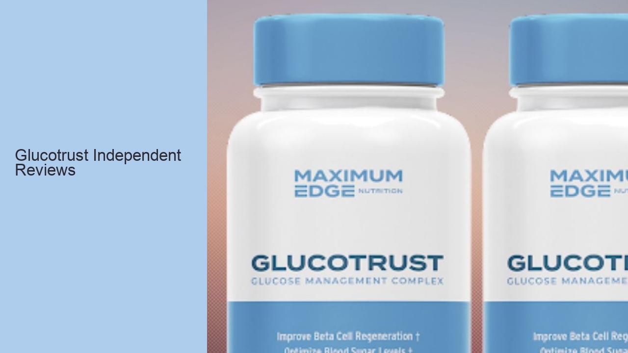 Glucotrust Independent Reviews