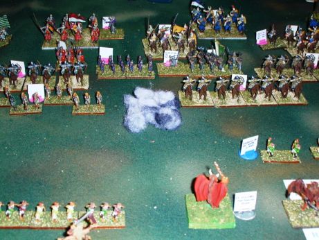 Note the ball of smoke indicating the detonation point for Dubyah's Folly, and the now notable lack of units in front of it!