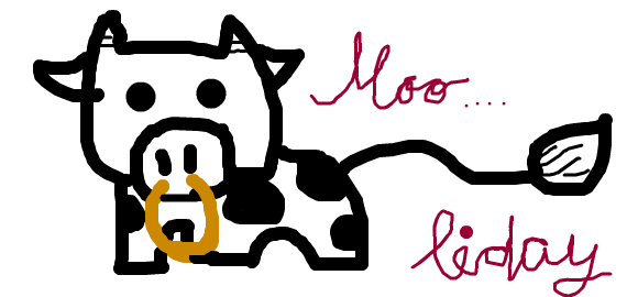 Graffiti on FB Moooooo-- liday