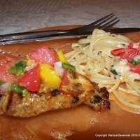Image of Marinated Grilled Chicken With Watermelon-jalepeno Salsa Recipe, Cook Eat Share