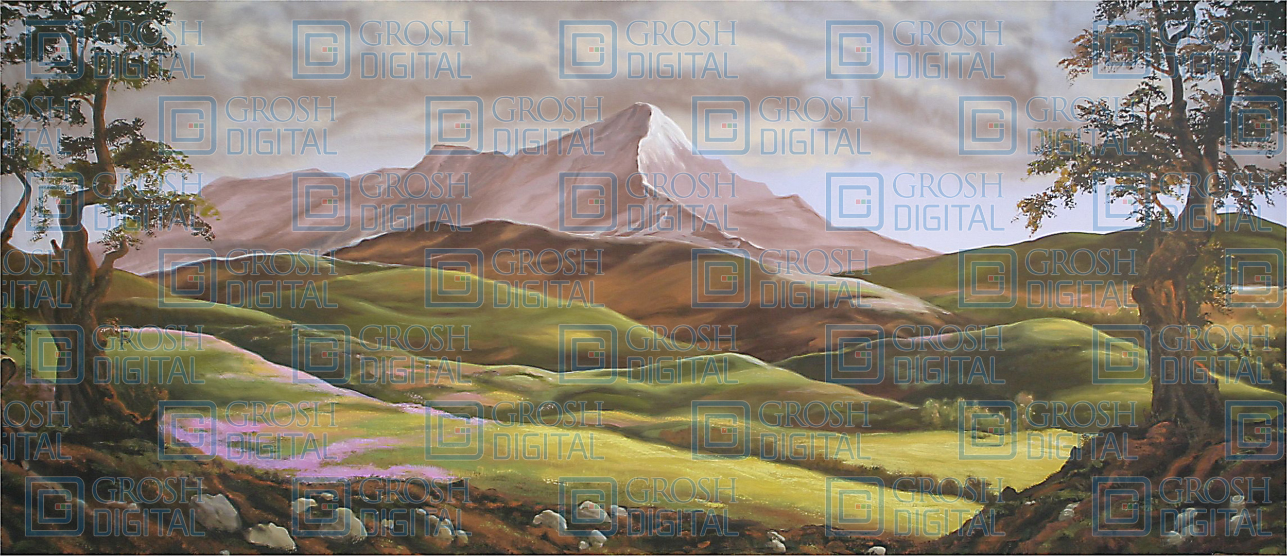 Scottish Mountain Landscape Projected Backdrop for Brigadoon, Landscapes Scottish Mountain Landscape Projected Backdrop for Brigadoon, Landscapes