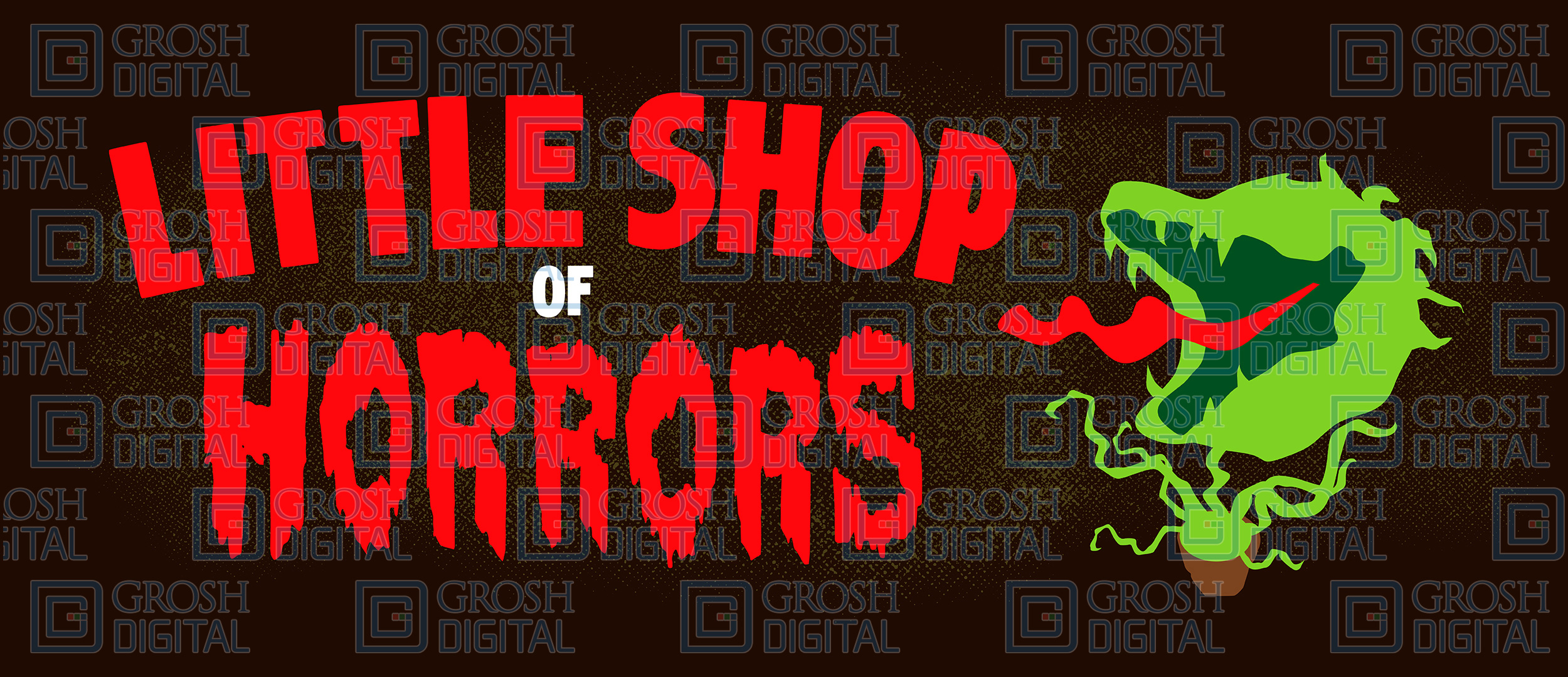 Little Shop of Horrors Show Curtain Projected Backdrop for Little Shop of Horrors, Show Curtains Little Shop of Horrors Show Curtain Projected Backdrop for Little Shop of Horrors, Show Curtains