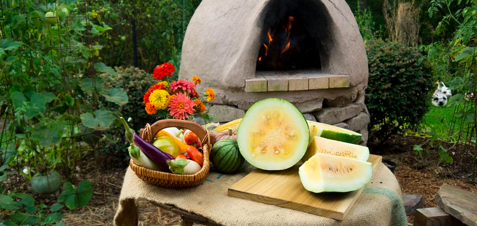We make a lot of food (especially pizzas and bread) in our wood-fired cob oven. The coals are removed as soon as the oven is hot enough for cooking (it can heat to 800 degrees) and put into our duck pond, where they are