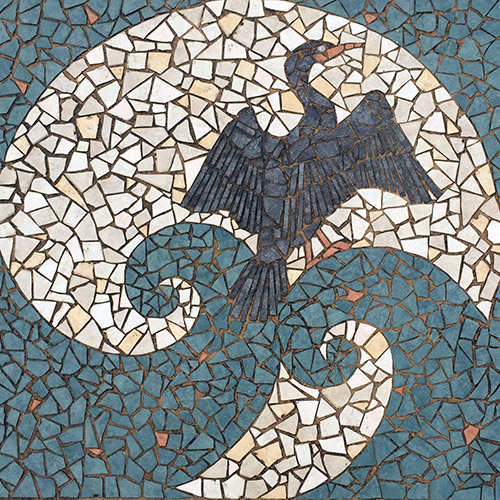 Cormorant mosaic