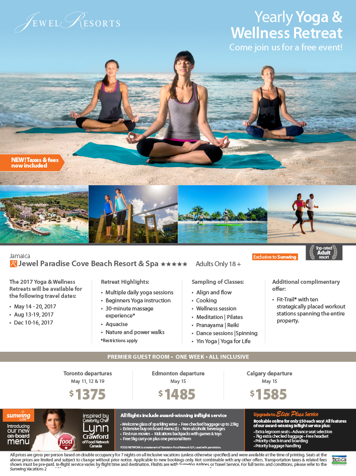 Experience Yoga & Wellness Retreats at Jewel Resorts in Jamaica