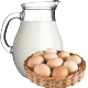 Eggs and dairy products 
