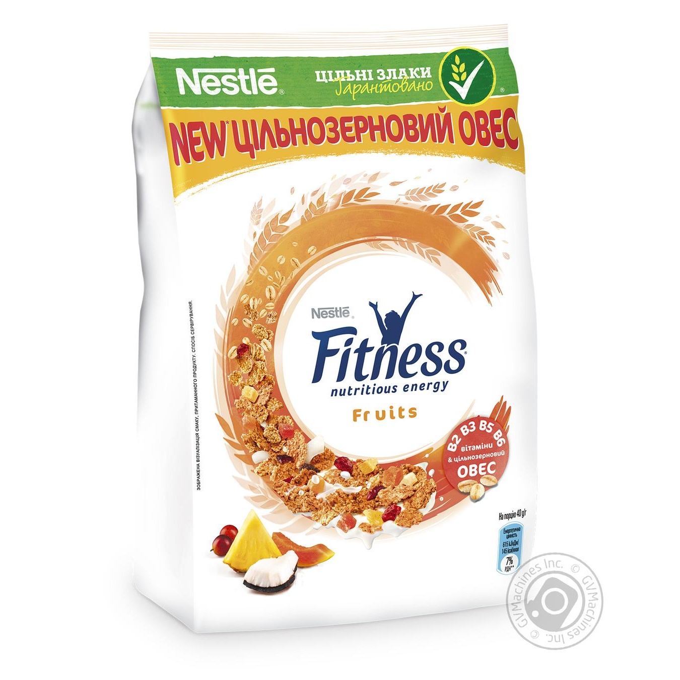 Сніданок готовий сухий Fitness&Fruits з цільної пшениці з фруктами вітамінами та мінералами 400г
Сніданок готовий сухий Fitness&Fruits з цільної пшениці з фруктами вітамінами та мінералами 400г