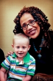 Sharon & Kaden Sharon Hill with cancer survivor, Kaden