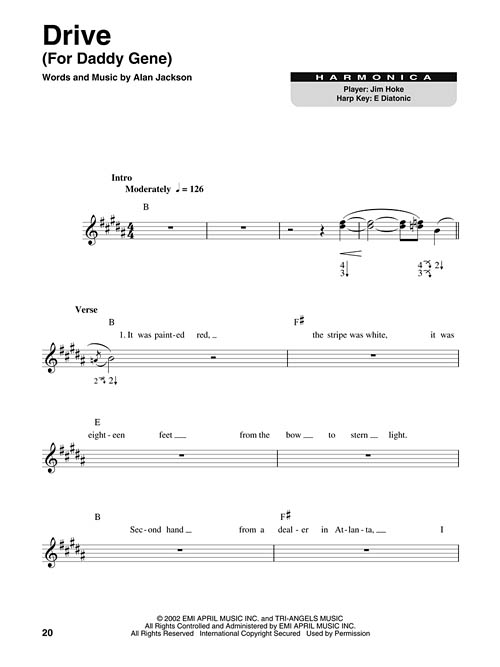 Harmonica Play Along Vol 6 Country Hits Sheet Music by Clint Black (SKU 00001013) Stanton's
