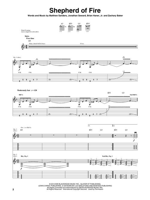 Hail To The King Sheet Music by Avenged Sevenfold (SKU: 00123216 ...