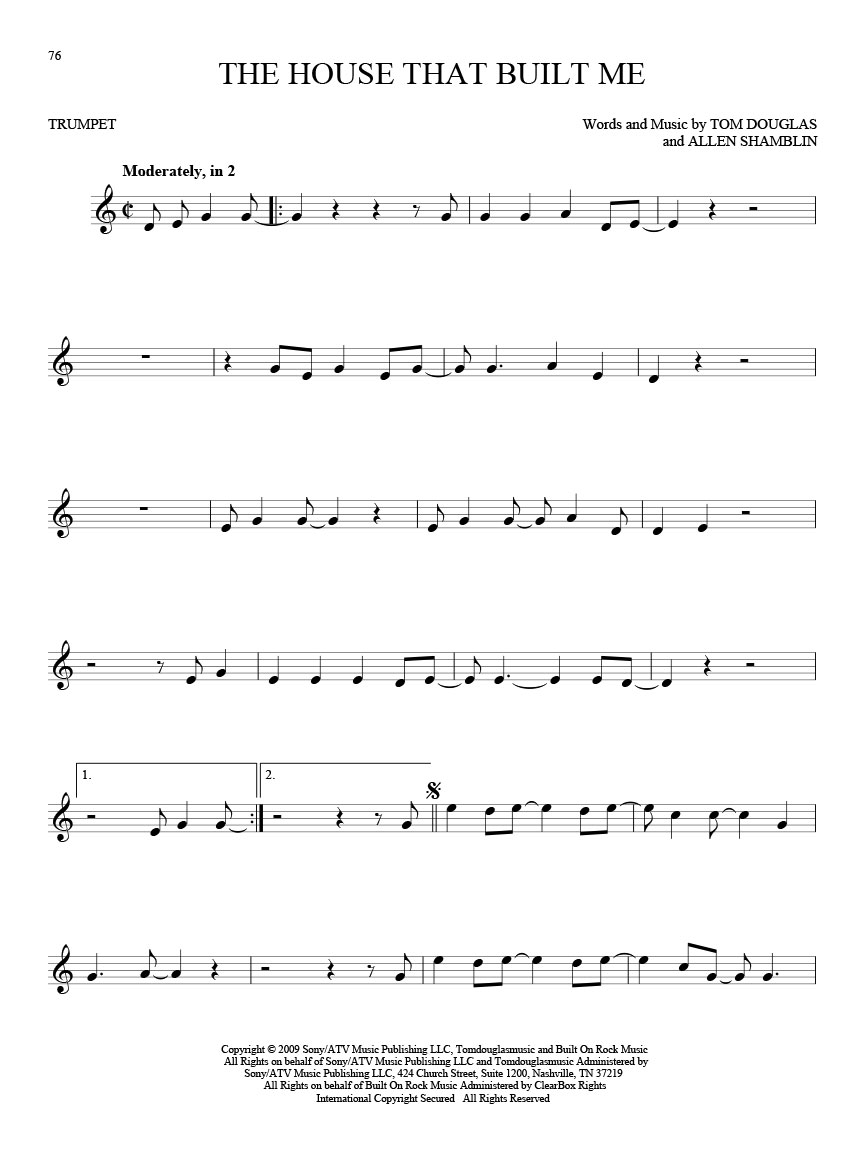 101 Hit Songs for Trumpet (Trumpet) Trumpet 197185