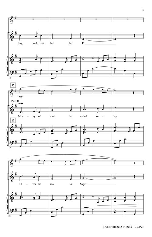 Over The Sea To Skye Sheet