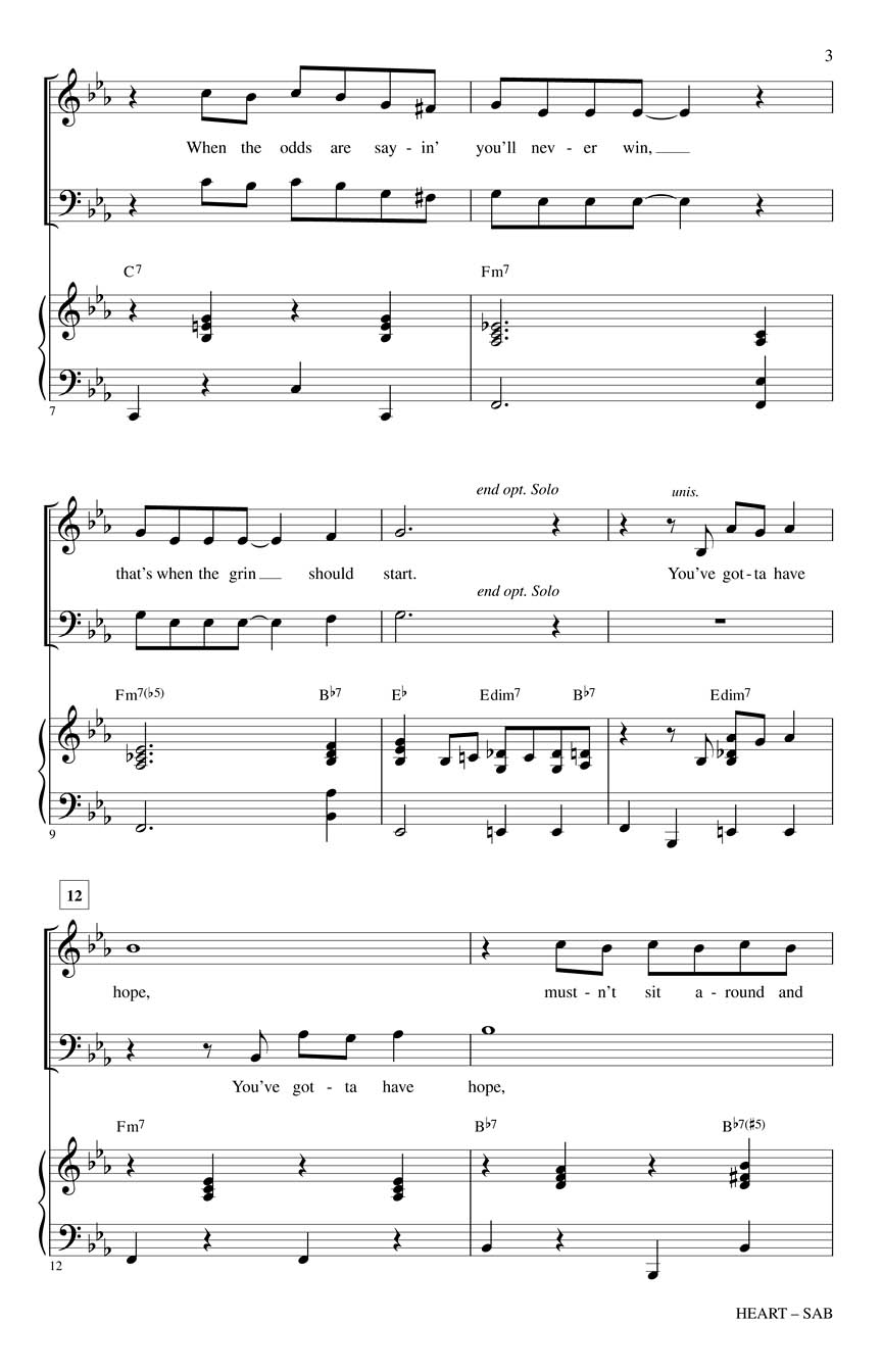 Heart (From Damn Yankees) Sheet Music by Audrey Snyder (SKU 00253242) Stanton's Sheet Music