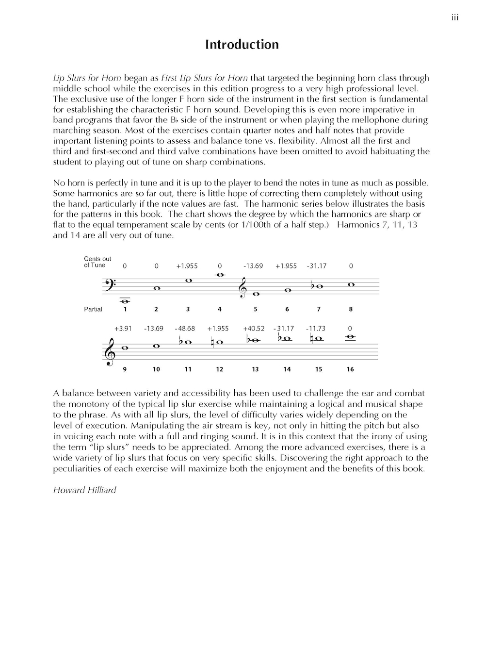 Lip Slurs For Horn Sheet Music by Howard Hilliard (SKU 00317237