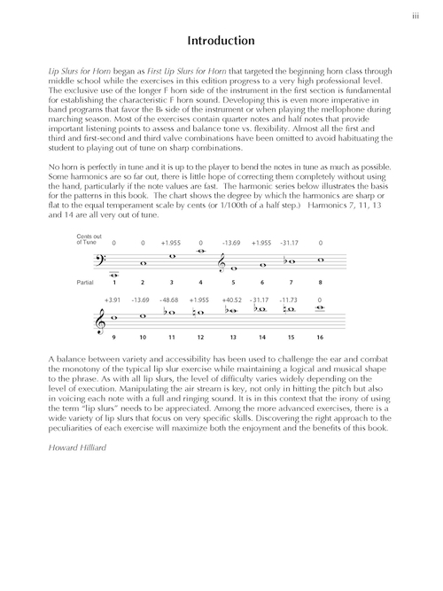 Lip Slurs For Horn Sheet Music by Howard Hilliard (SKU 00317237