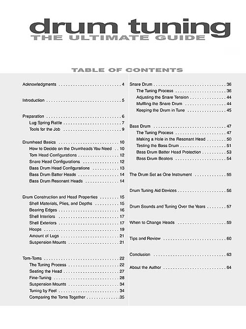 Drum Tuning The Ultimate Guide Sheet Music by Scott Schroedi (SKU