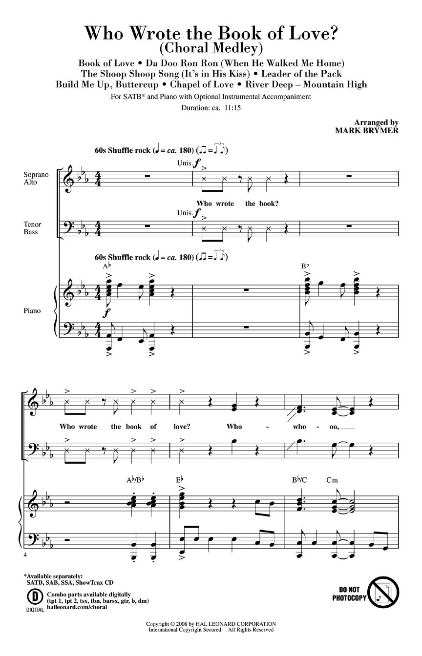 the book of love instrumental