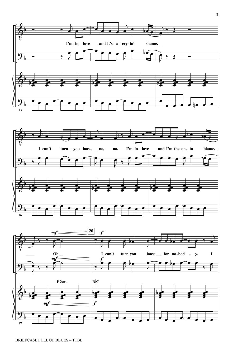 Briefcase Full of Blues Sheet Music by Alan Billingsley (SKU 08202367