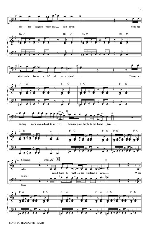 Born To Hand Jive (From Grease) Sheet Music by Kirby Shaw (SKU