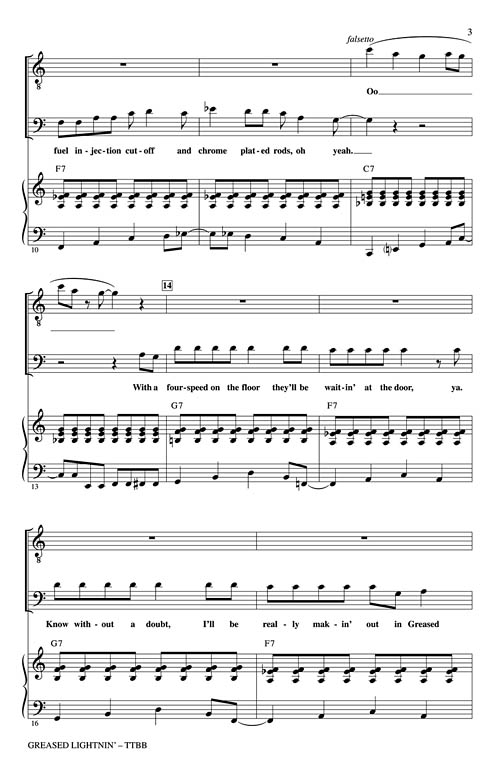 Greased Lightnin' (From Grease) Sheet Music by Roger Emerson (SKU 08621580) Stanton's Sheet Music